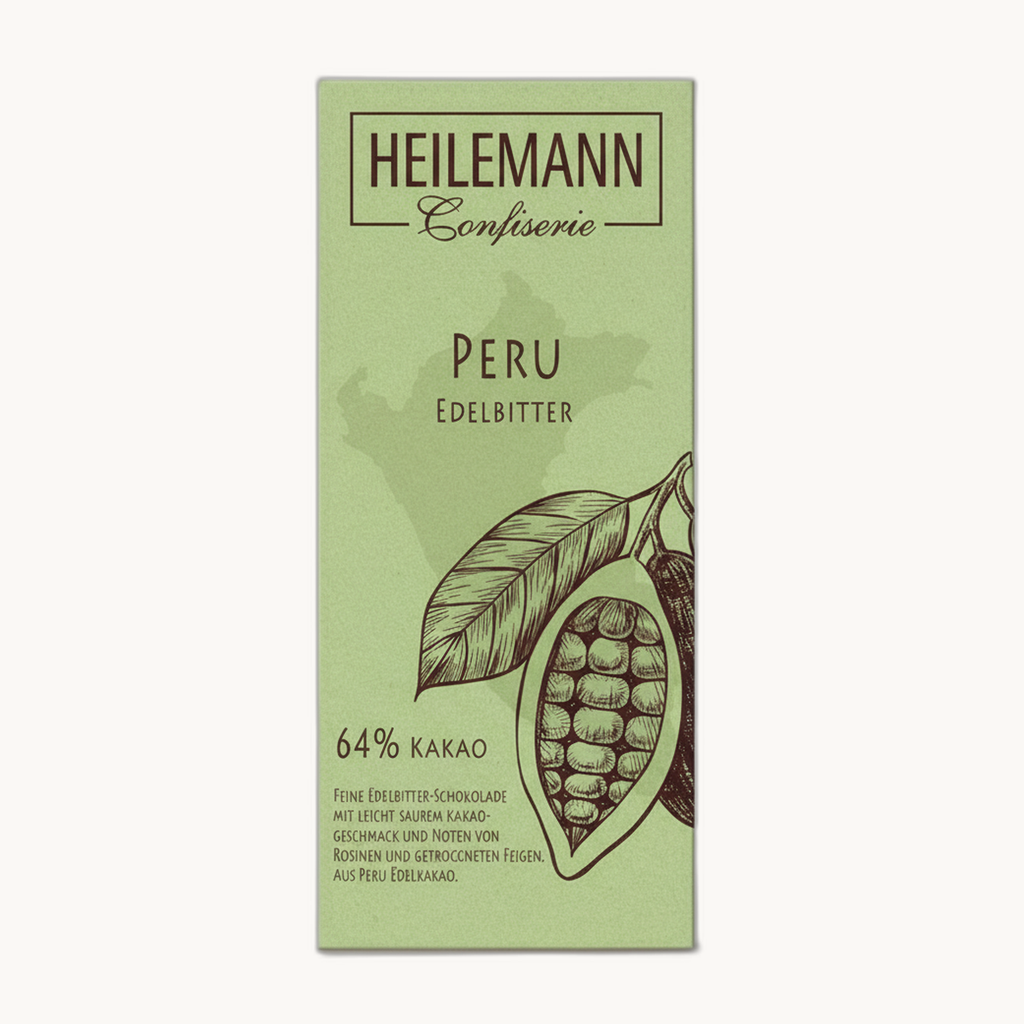 Edelbitterschokolade Peru 64% (80 Gramm) - Bild 2