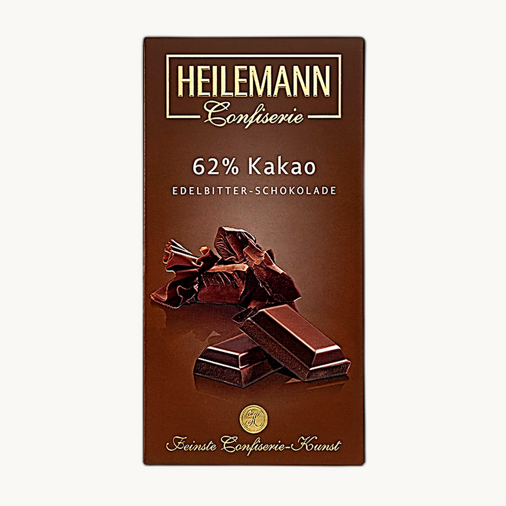 Edelbitterschokolade 62% (100 Gramm)