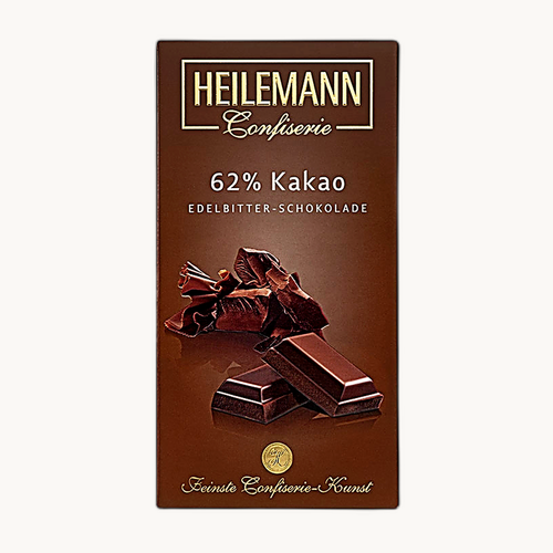 Edelbitterschokolade 62% (100 Gramm)