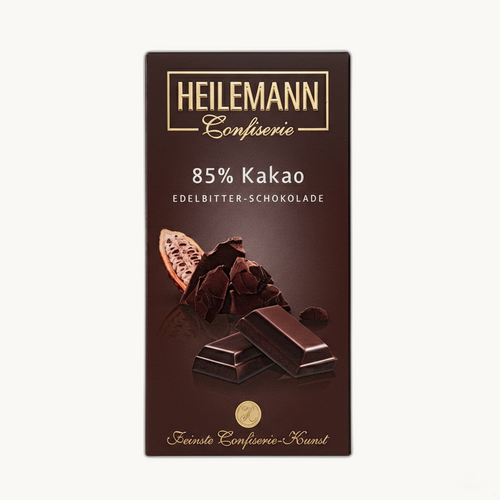 Edelbitterschokolade 85% (100 Gramm)