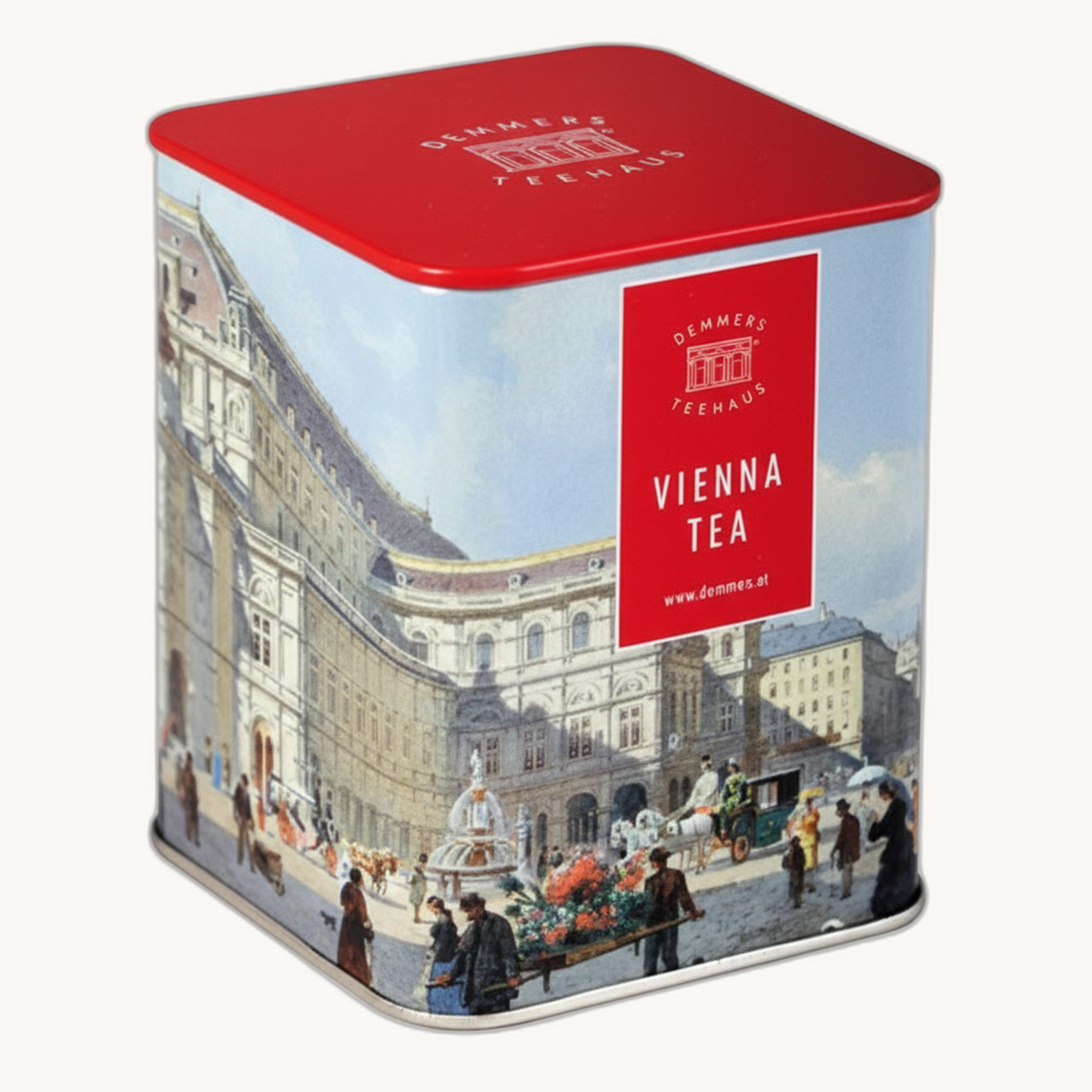 Teedose "Panorama von Wien" mit Früchtetee "Erdbeerbowle" (100 Gramm)