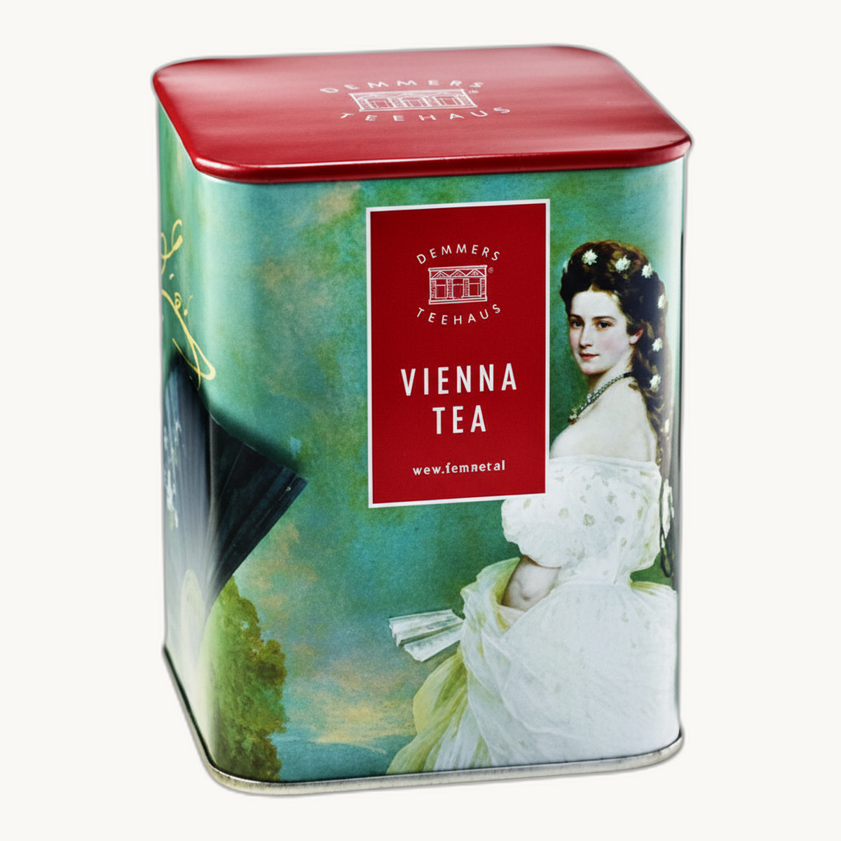 Teedose „Kaiserin Elisabeth“ mit Früchtetee "Wild Cherry" (100 Gramm)