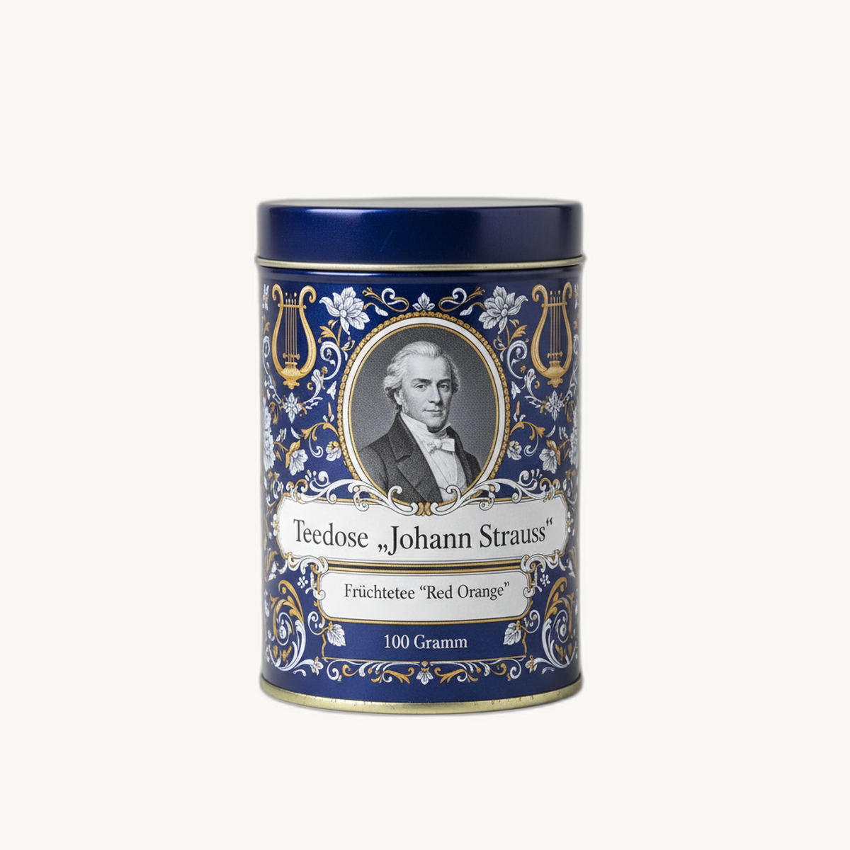 Teedose „Johann Strauss“ mit Früchtetee "Red Orange" (100 Gramm) - Bild 3
