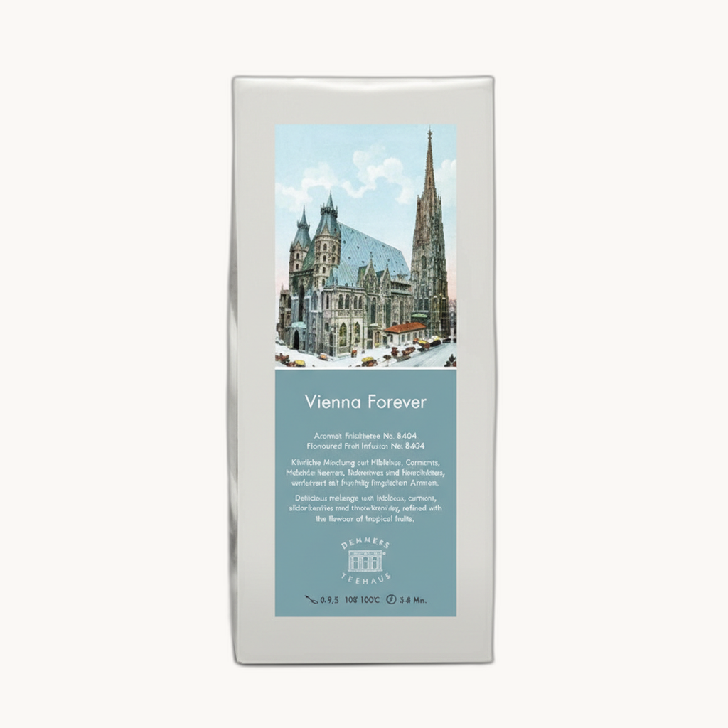 Teesackerl "Vienna Forever" mit Früchtetee "Beerencocktail" (100 Gramm)
