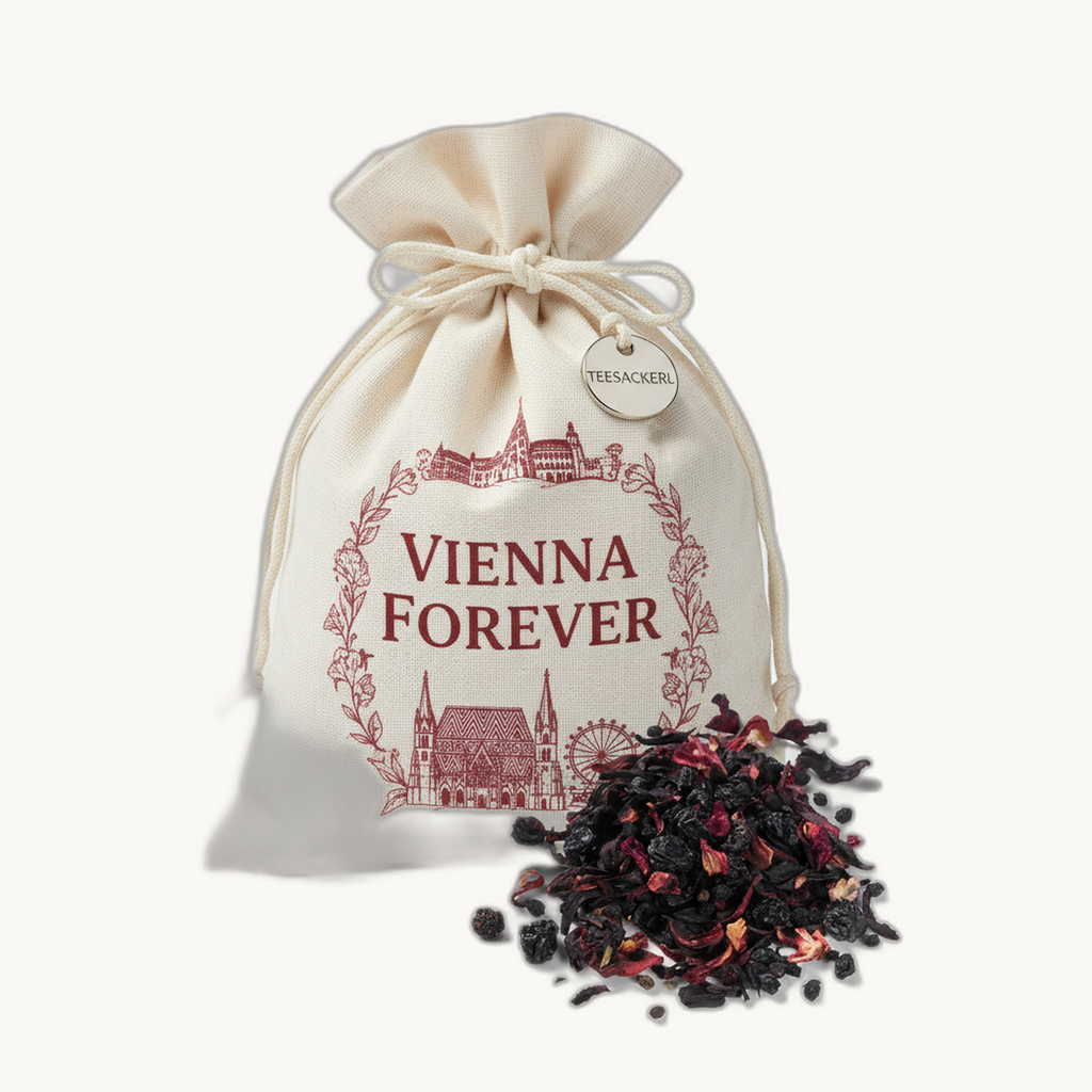 Teesackerl "Vienna Forever" mit Früchtetee "Beerencocktail" (100 Gramm) - Bild 3