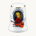 Prozellan Fingerhut "Wolfgang Amadeus Mozart"