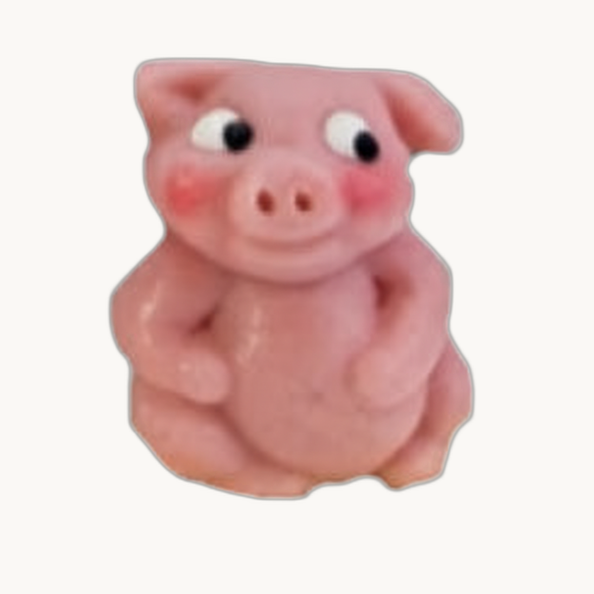 Marzipan Glücksbringer Schweinchen Sitzend Mini (25 Gramm) - Bild 3