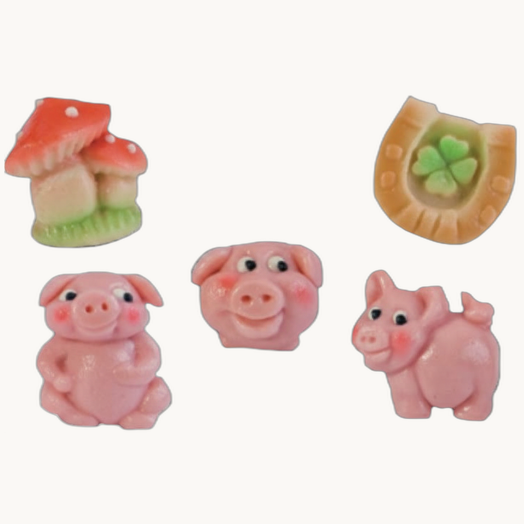Marzipan Glücksbringer Schweinchen Stehend (25 Gramm) - Bild 2