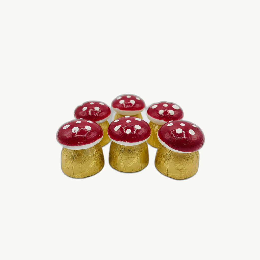 Silvester Glückspilz auf Nusskrokant Praline - Bild 3