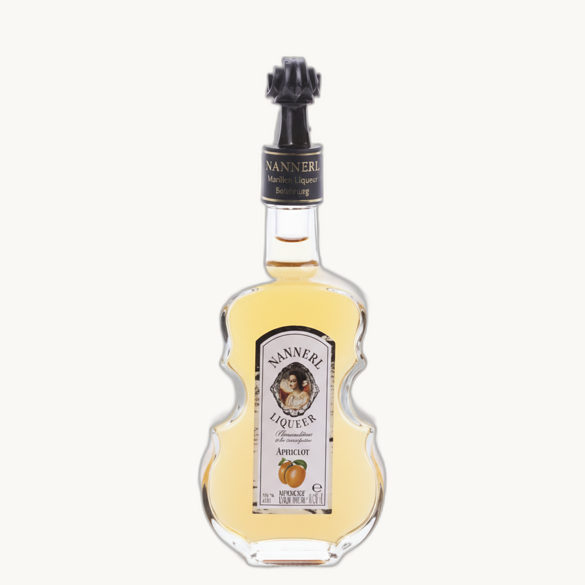 Marillen-Likör in Geigenflasche