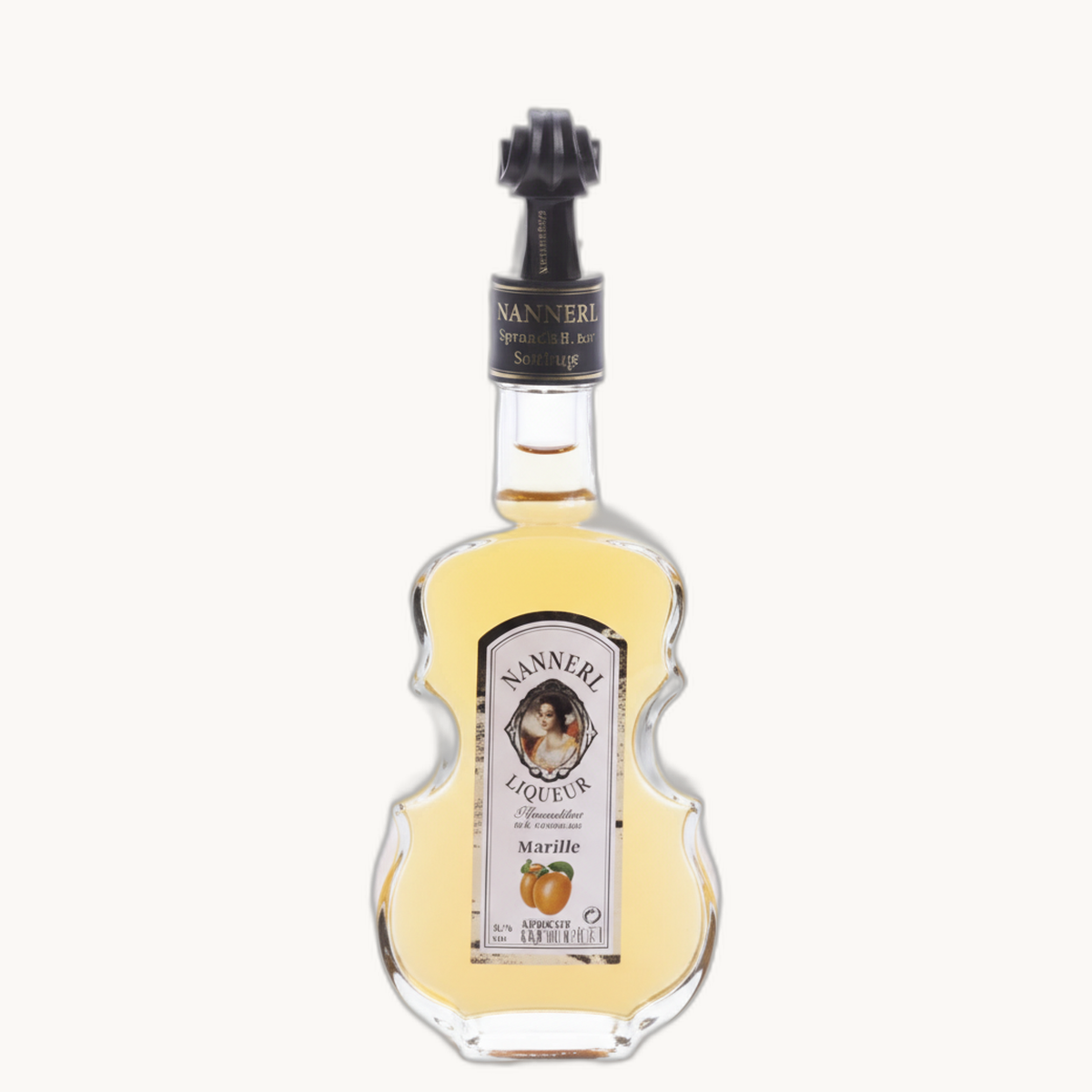 Marillen-Likör in Geigenflasche